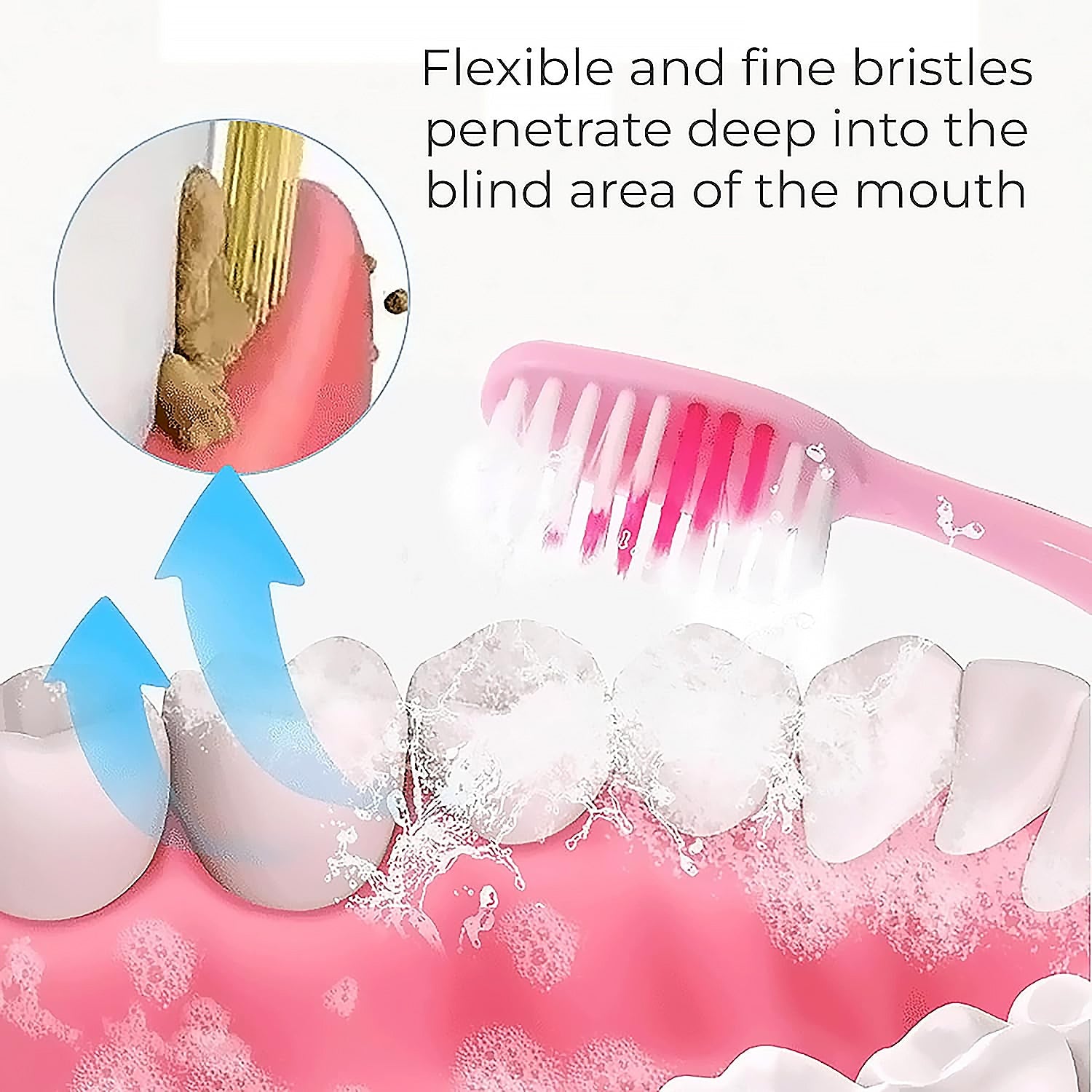 12814 2-in-1 Tooth Brush with Tongue Scraper, Soft Bristle & Long Handle (8Pcs) Soft Toothbrush 12814 2-in-1 Tooth Brush with Tongue Scraper, Soft Bristle & Long Handle (8Pcs) Soft Toothbrush